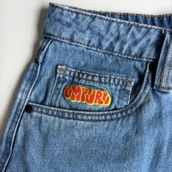 Empyre Relax Fit Baggy Blue Denim Jeans y2k GenZ size 28 women’s 6 - Picture 6 of 8